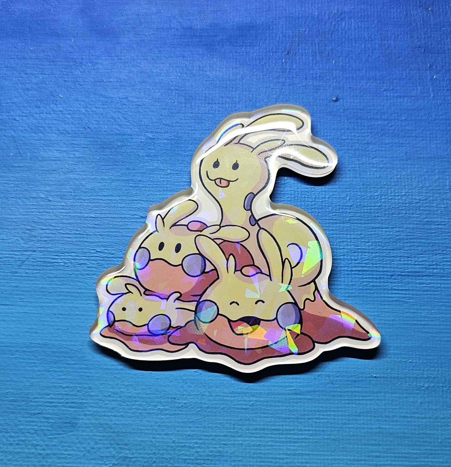 Shiny Holographic Goomy + Sliggoo Magnet