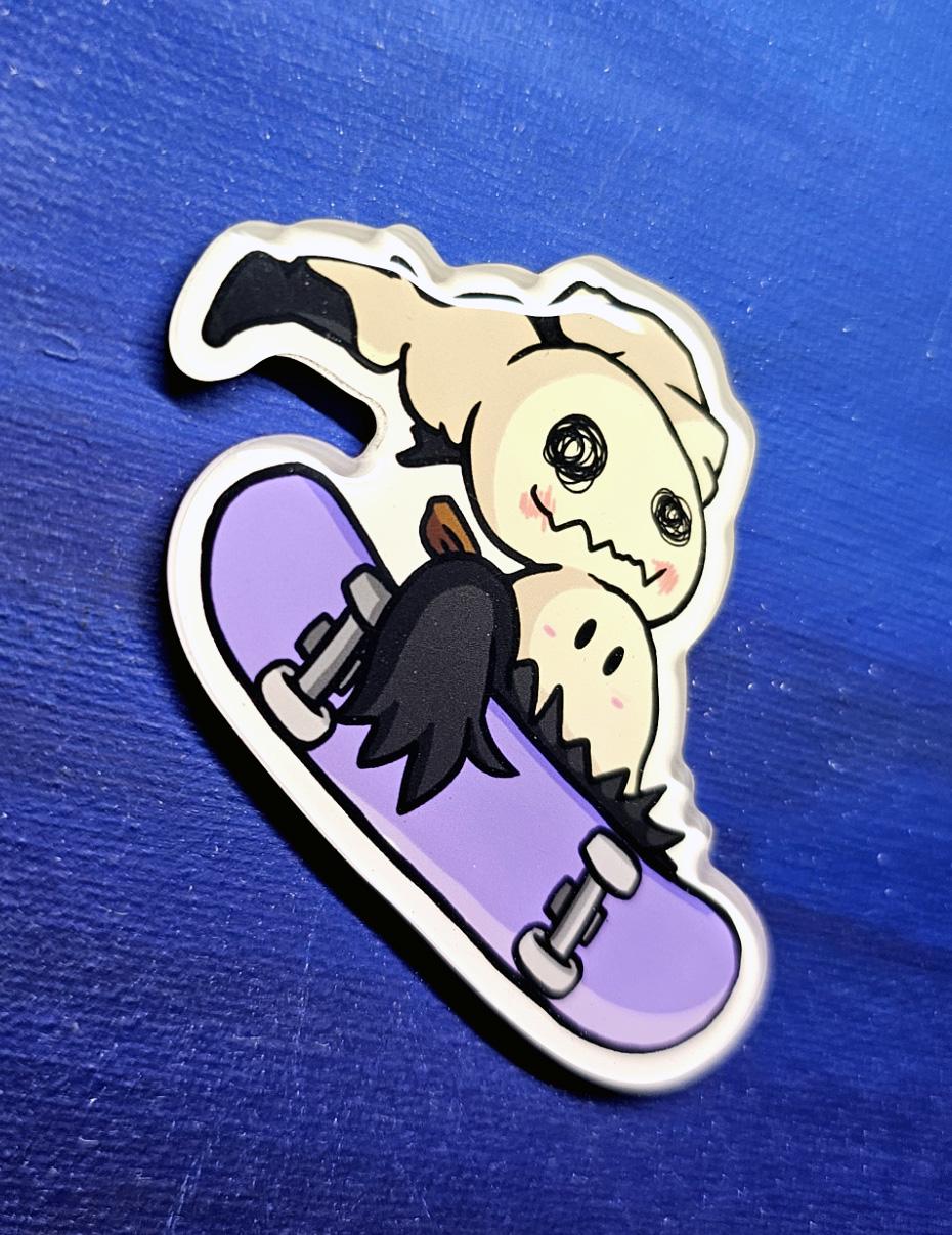 Mimikyu Skateboarder Magnet