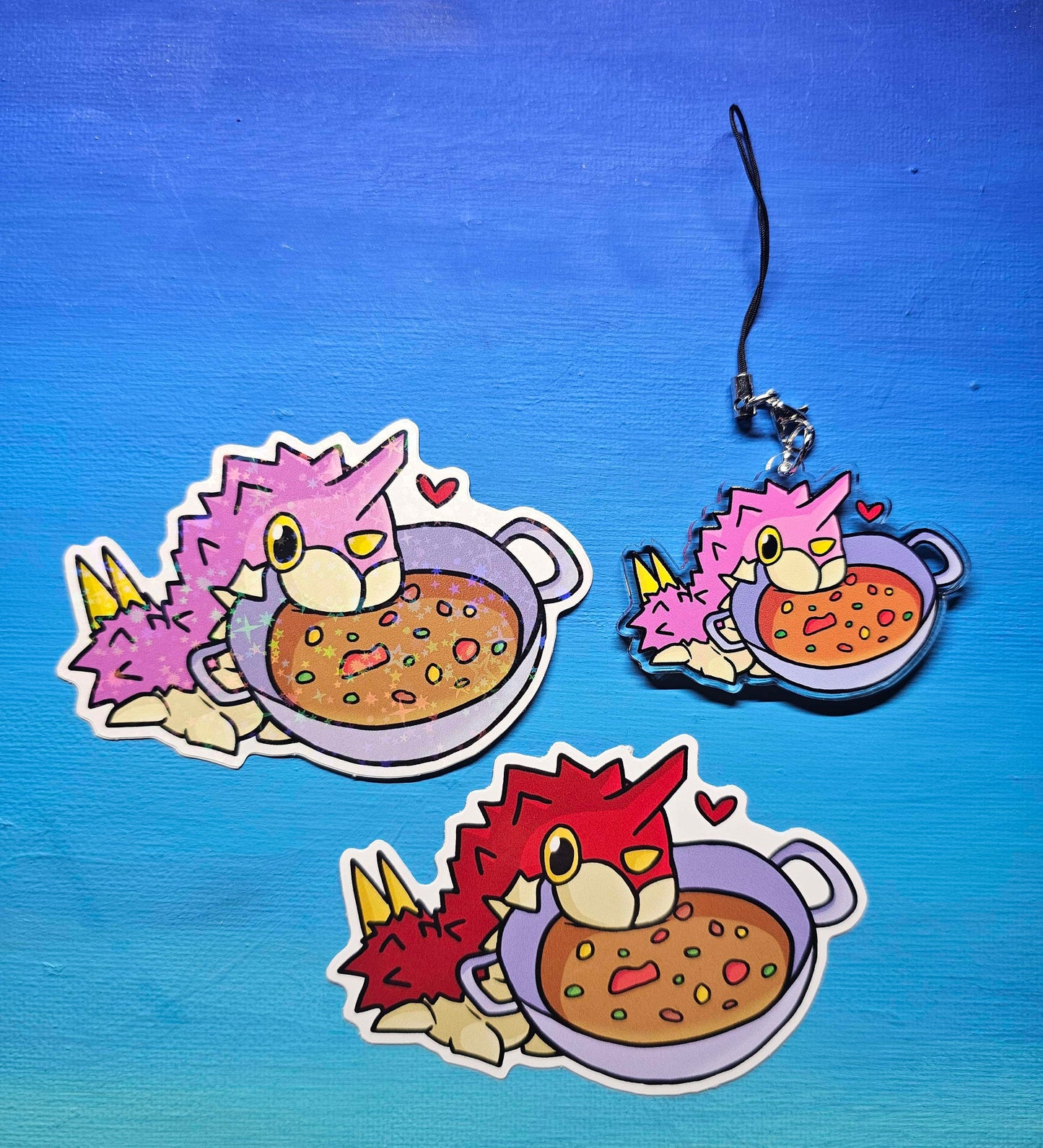 Double-Sided Wurmple Soup Charm