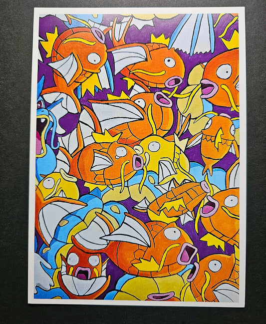 5x7 Giclee Print - Menagerie of Magikarps