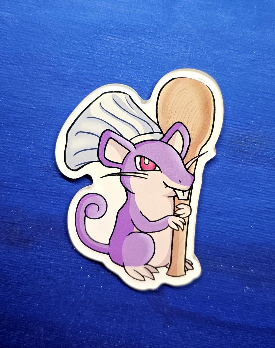 Rattatatouille Rattata Chef Magnet