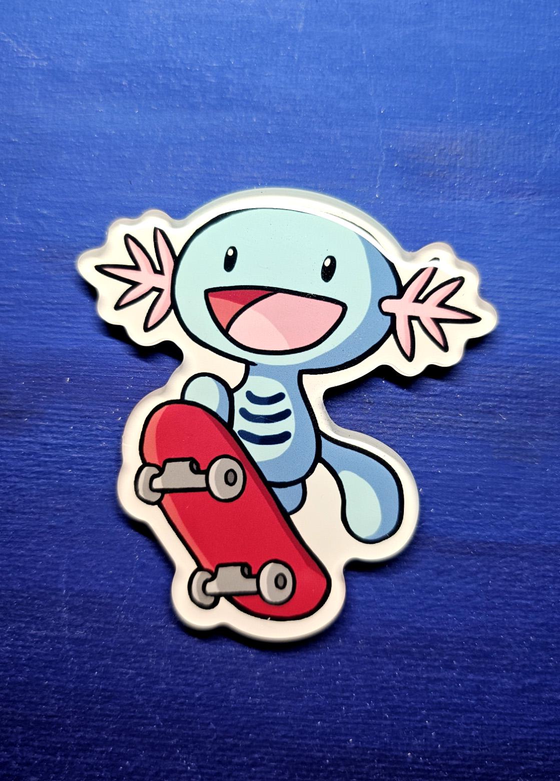 Wooper Skateboarder Magnet
