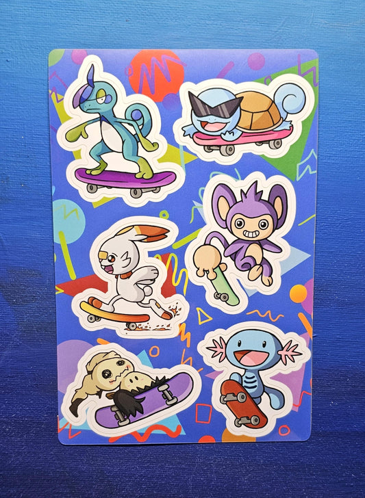 A6 Skateboarders Sheet