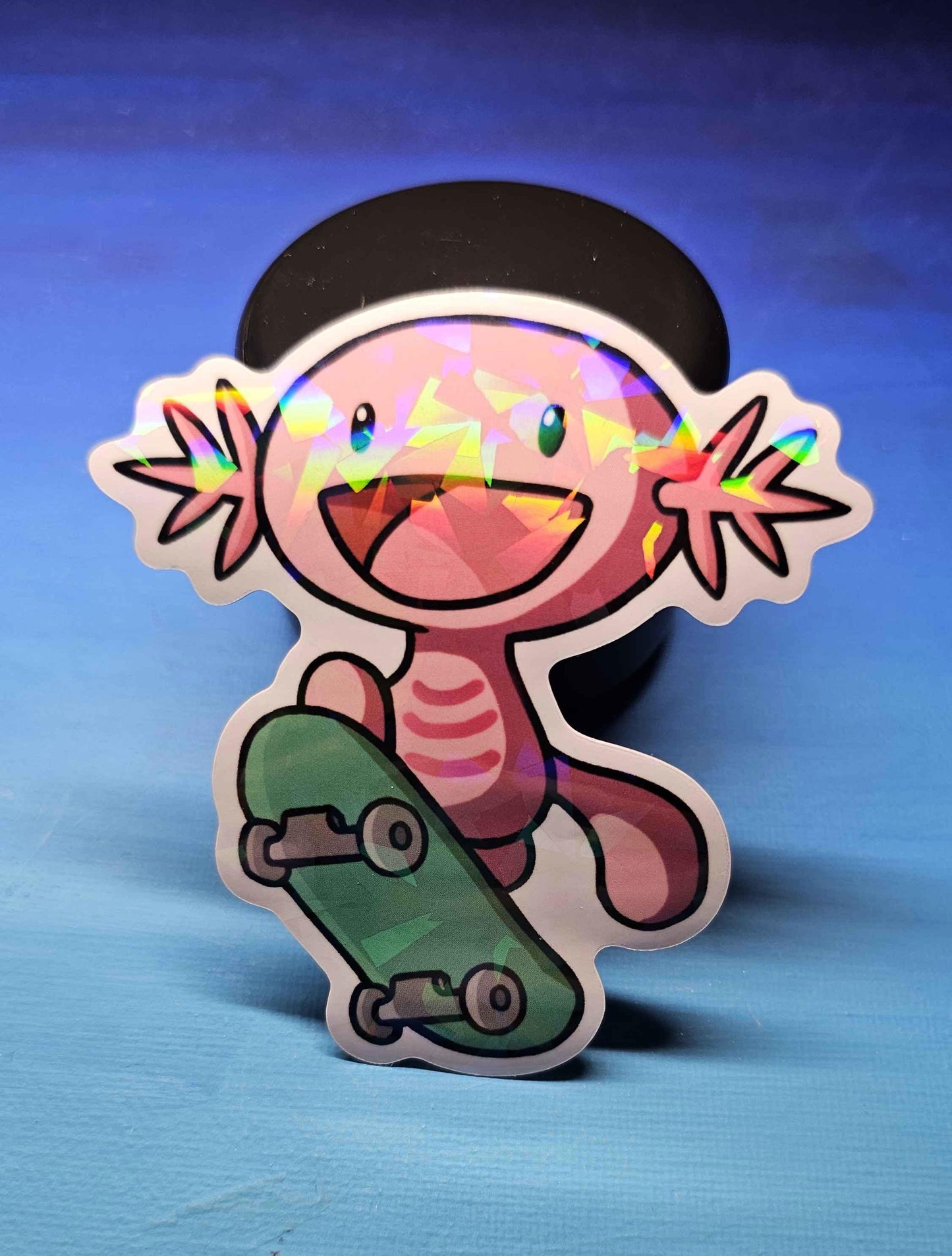 Shiny Wooper Skateboard Sticker