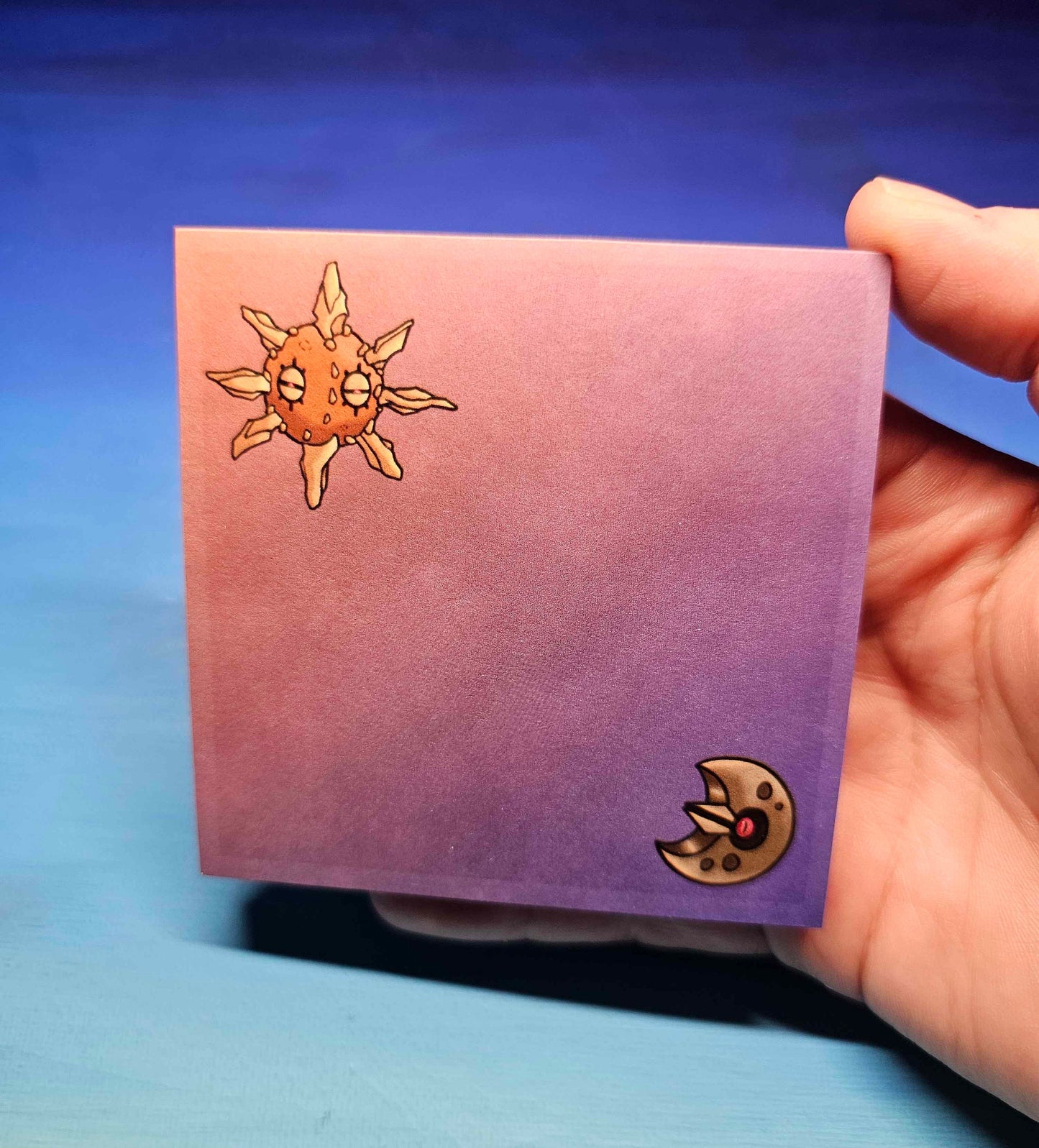 Solrock + Lunatone Sticky Notes