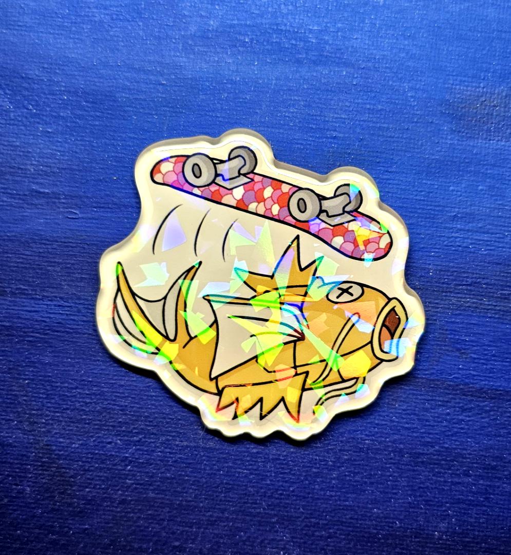 Shiny Magikarp "Skateboarder" Magnet