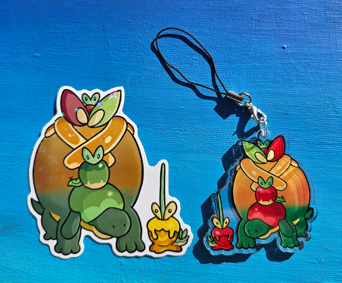 Double-Sided Apple Bros Charm