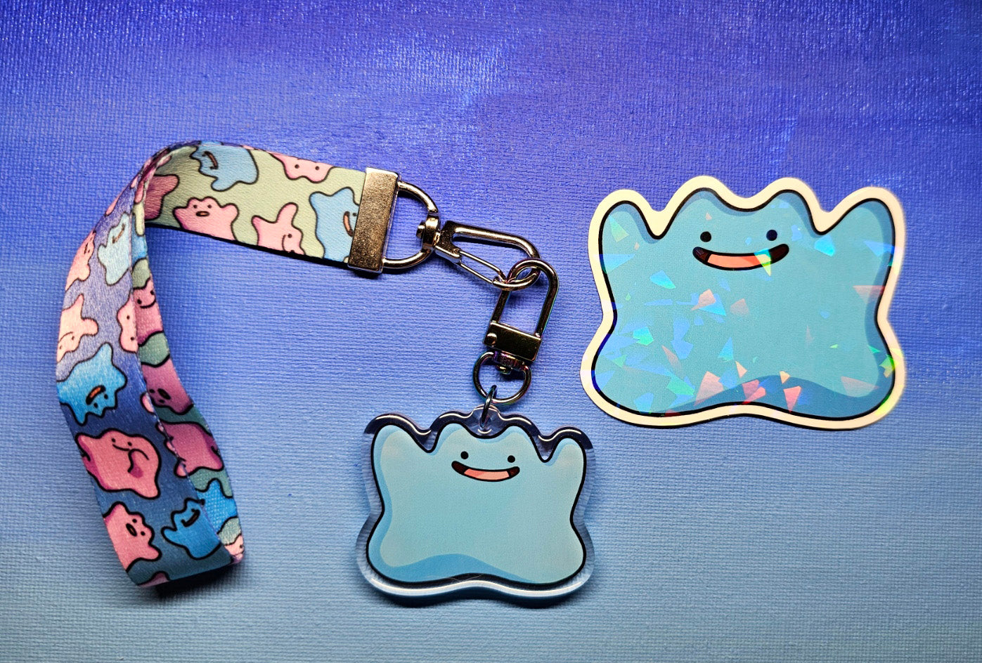 Ditto Gradient Wristlet Lanyard