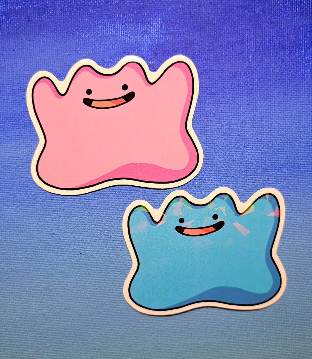 Shiny Holographic Ditto Sticker