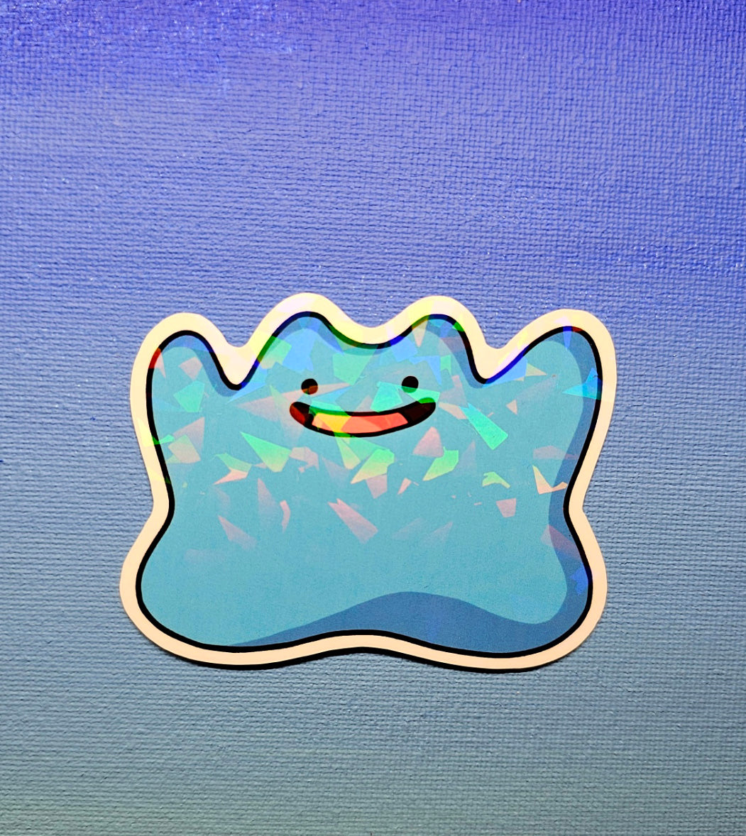 Shiny Holographic Ditto Sticker
