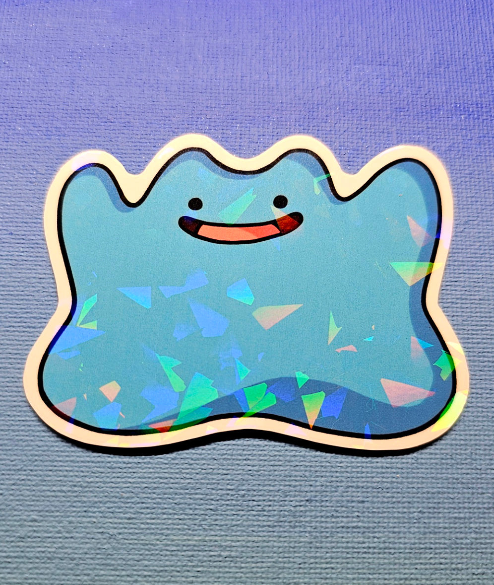Shiny Holographic Ditto Sticker