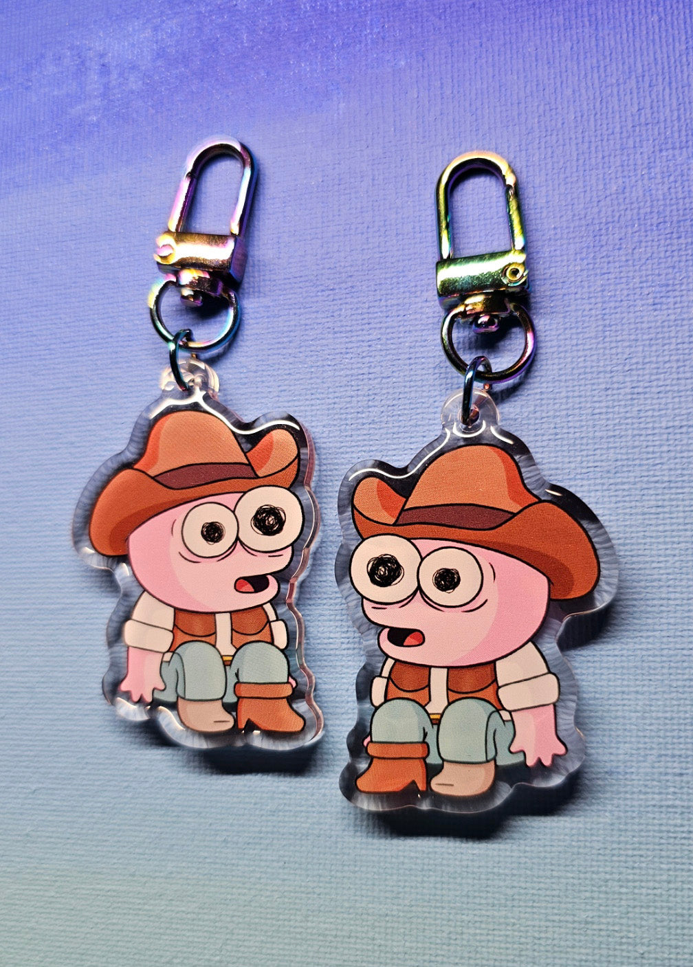 Double-Sided Smiling Friends Pim Cowboy Charm