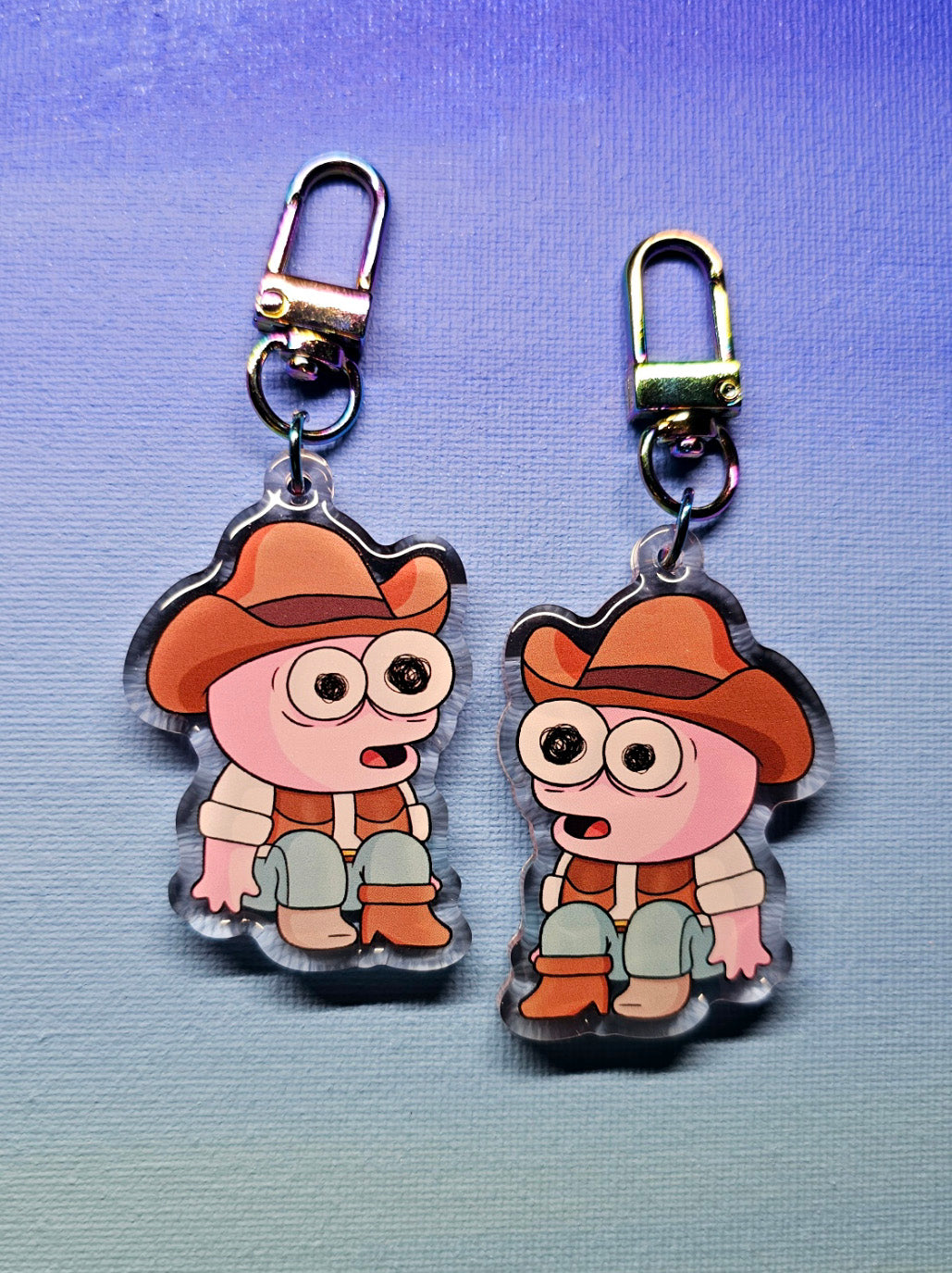 Double-Sided Smiling Friends Pim Cowboy Charm