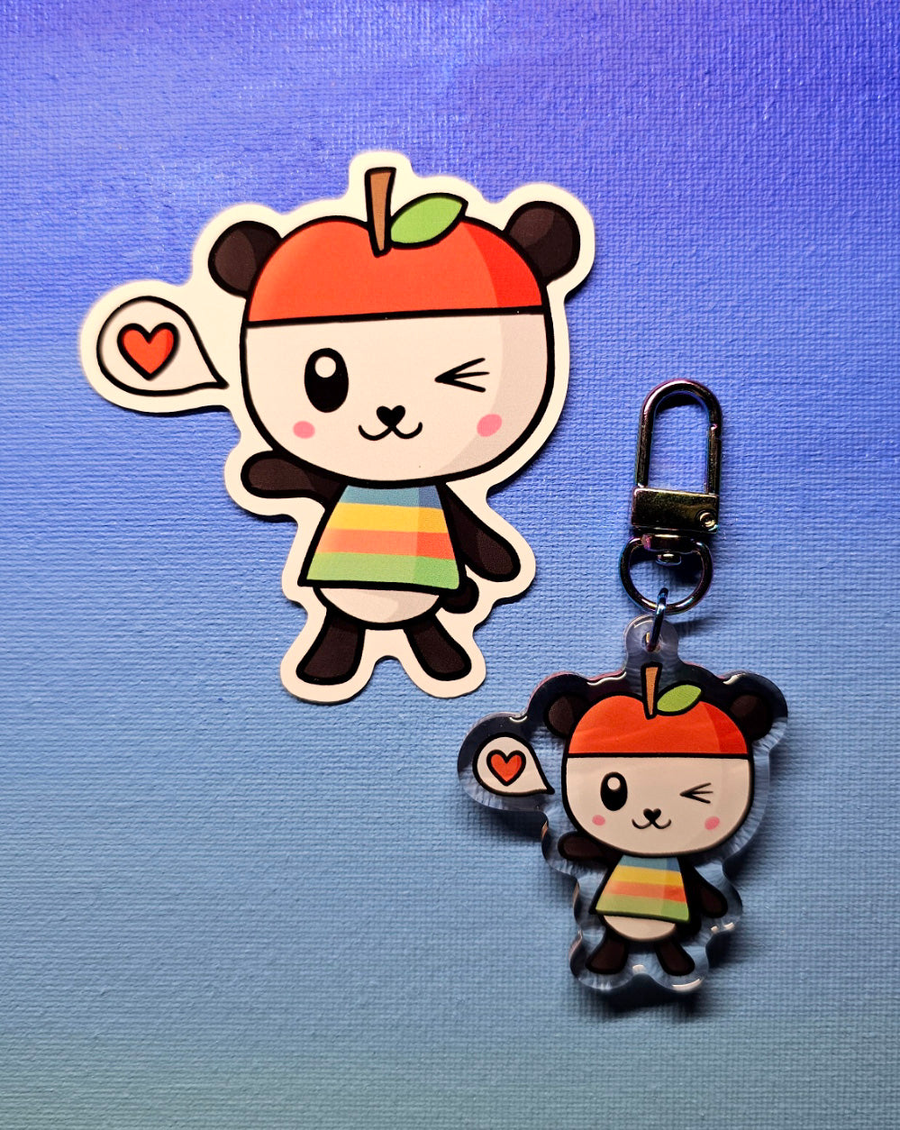 Double-Sided Pandapple Sanrio Charm