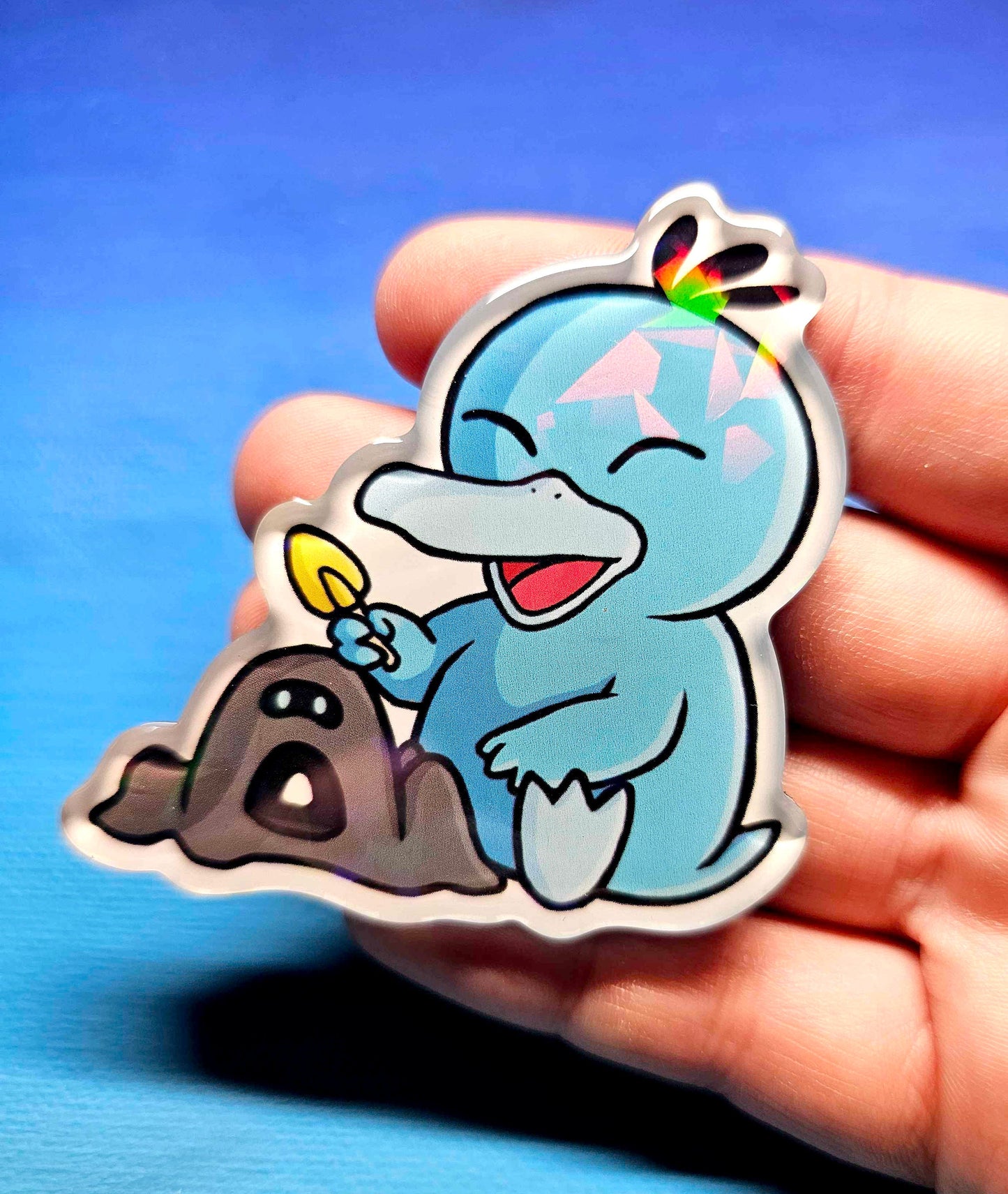 Shiny Psyduck w/ Sandygast Magnet