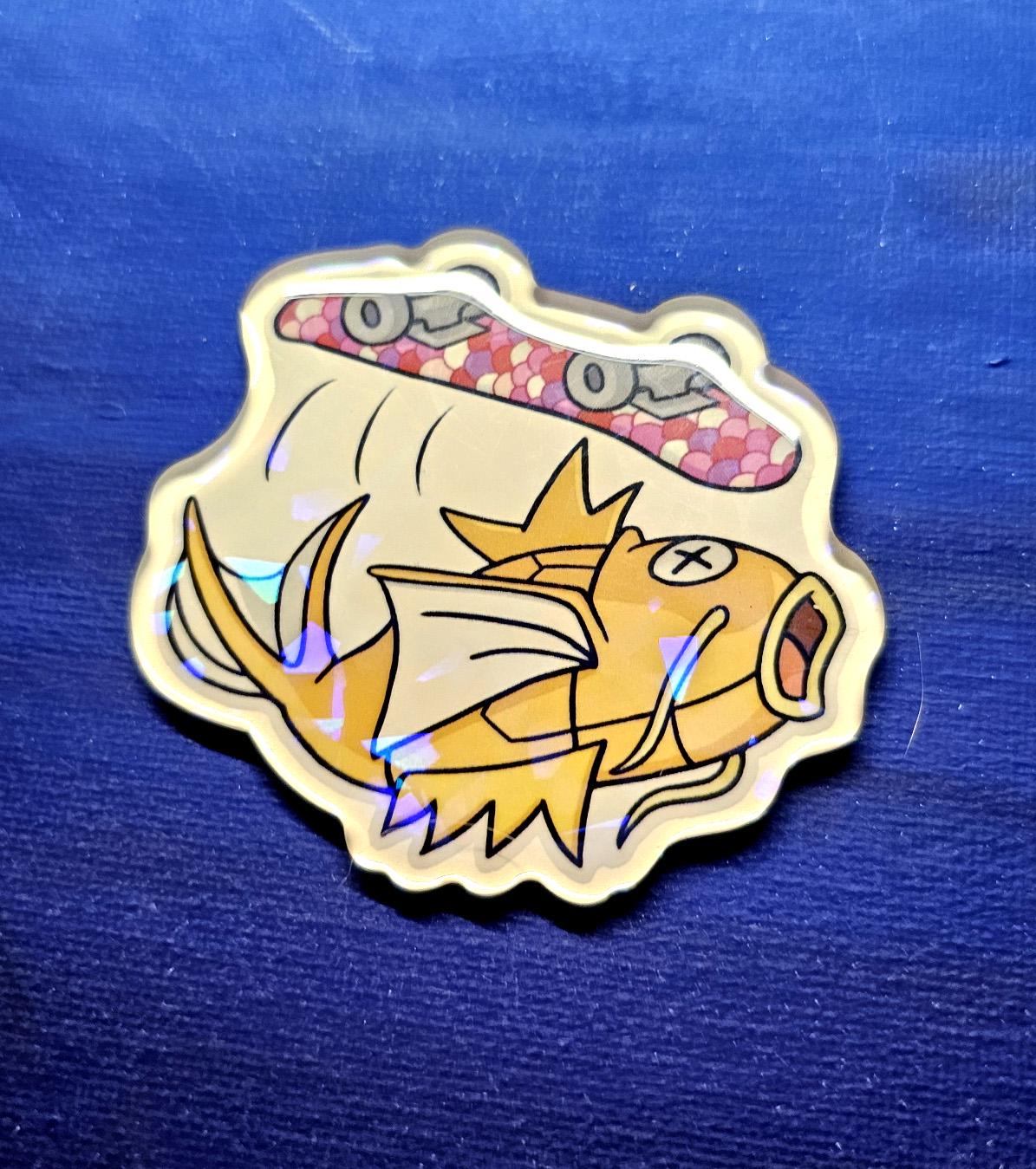 Shiny Magikarp "Skateboarder" Magnet