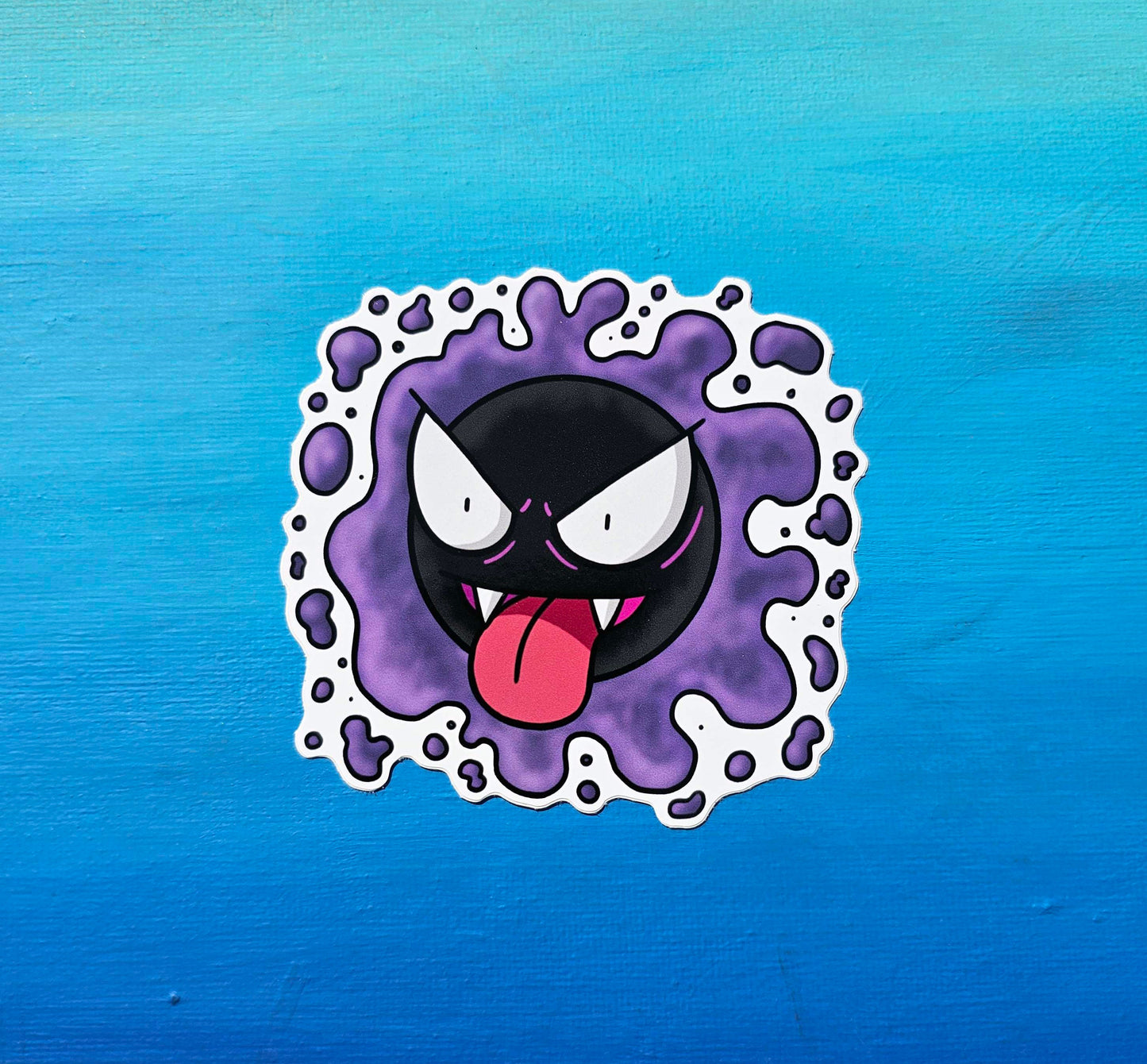 Gastly Sticking Out Tongue Sticker