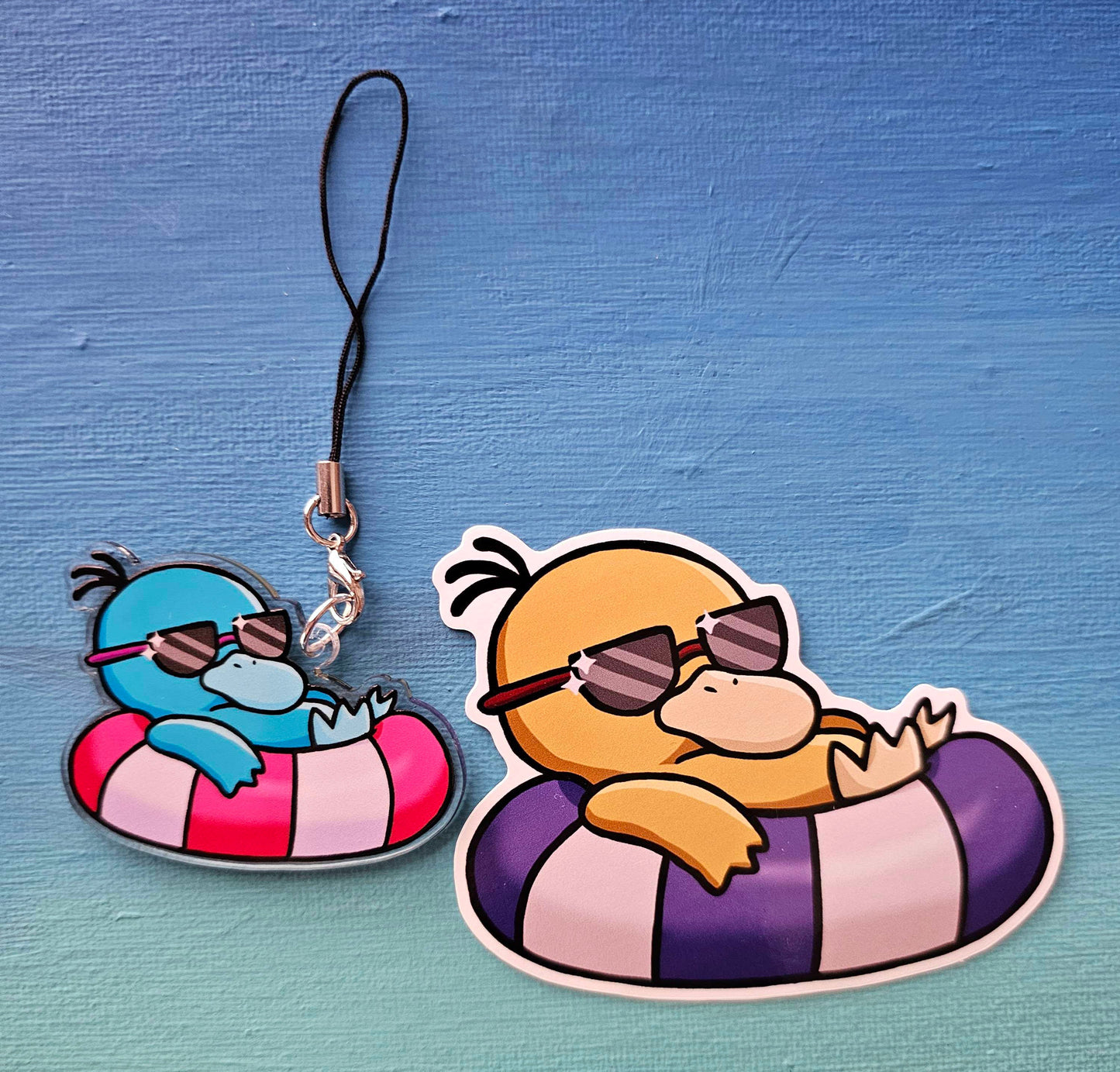 Double-Sided Psyduck Floatie Charm