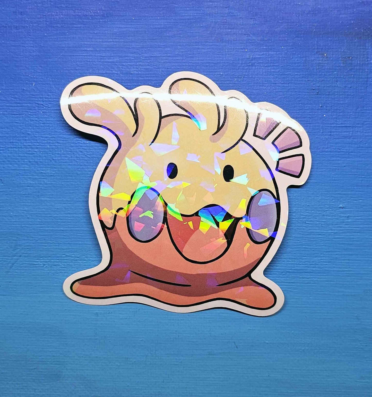 Shiny Holographic Happy Goomy Sticker