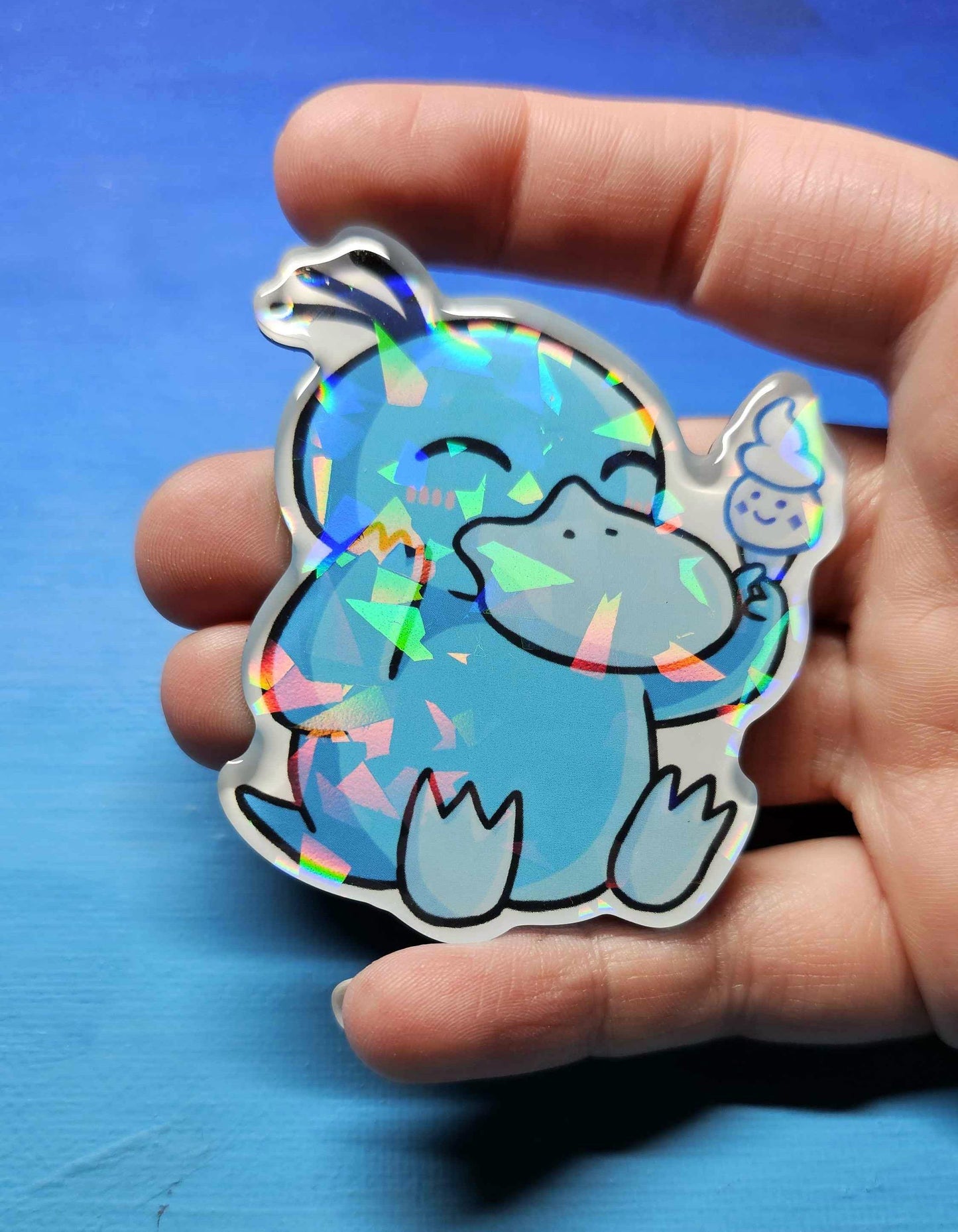 Shiny Psyduck Ice Cream Magnet