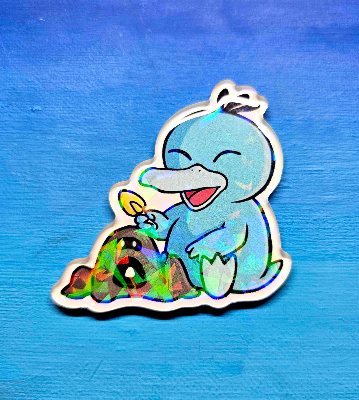 Shiny Psyduck w/ Sandygast Magnet