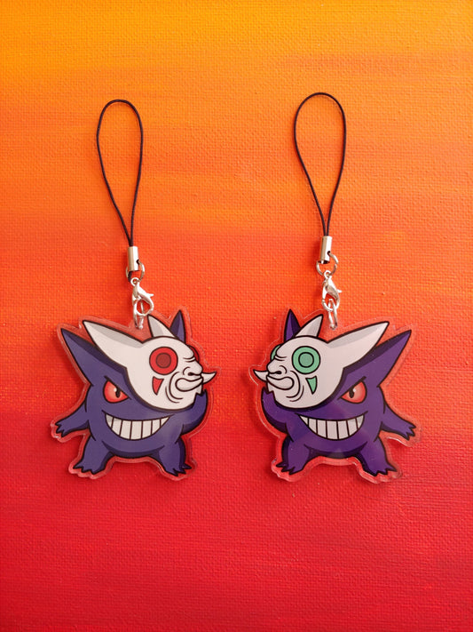 Double-Sided Gengar Kabuki Mask Charm