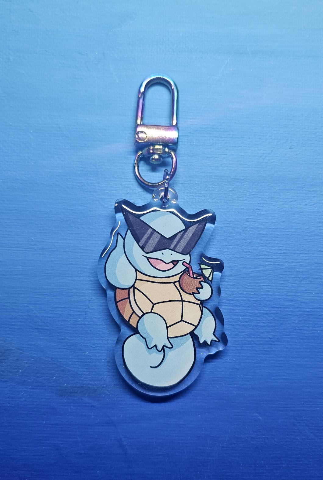 Double-Sided Squirtle Summer Chillin' Charm
