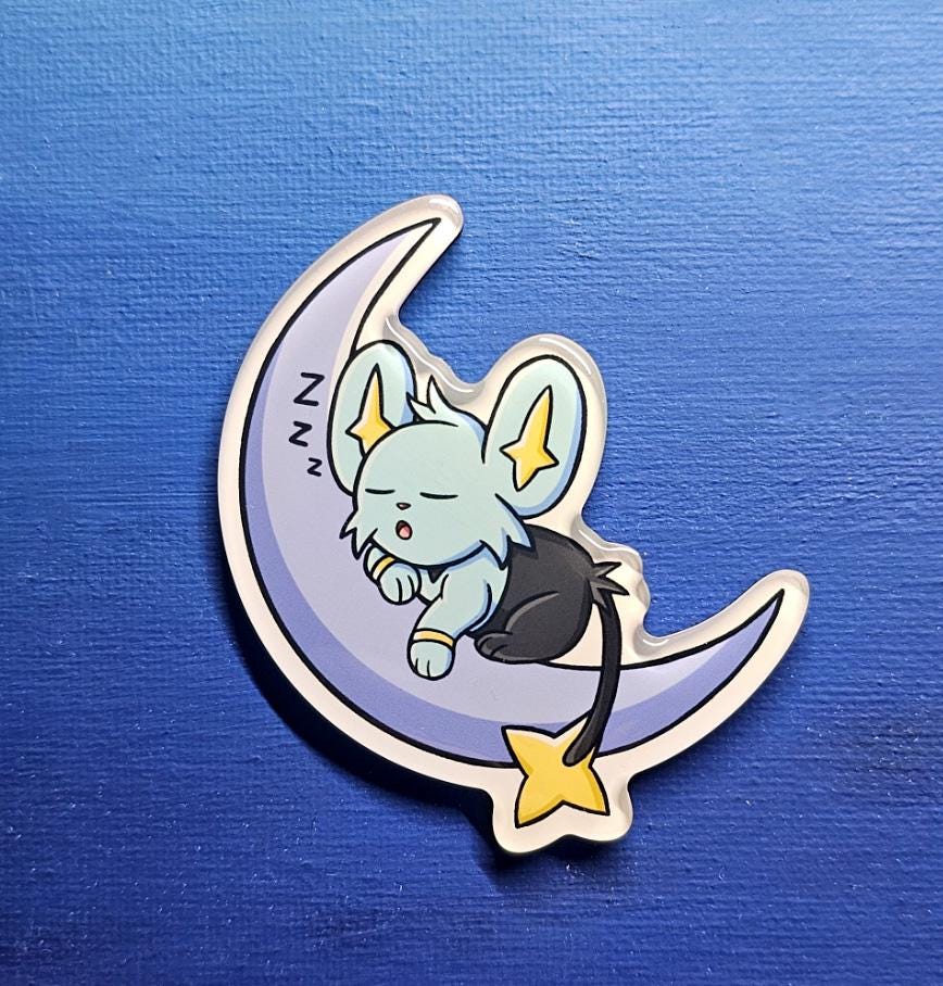 Shinx Moon Magnet