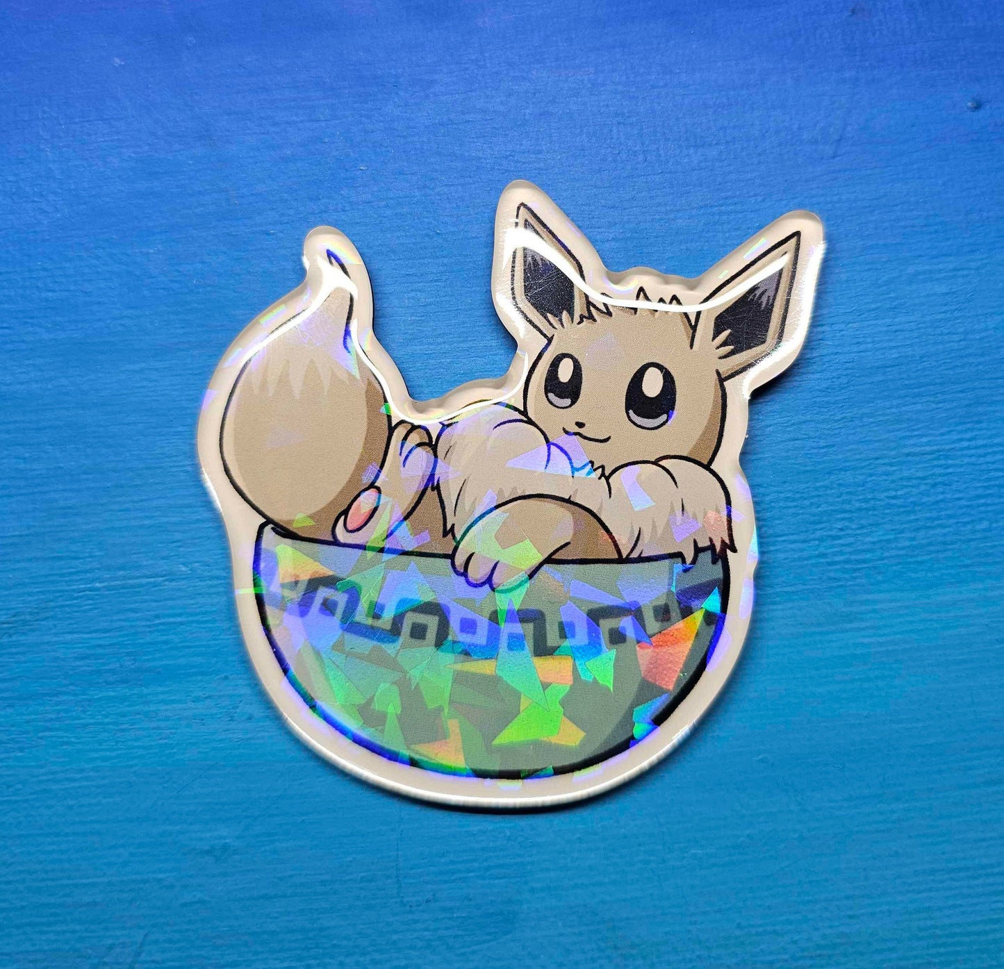 Shiny Eevee in a Bowl Magnet