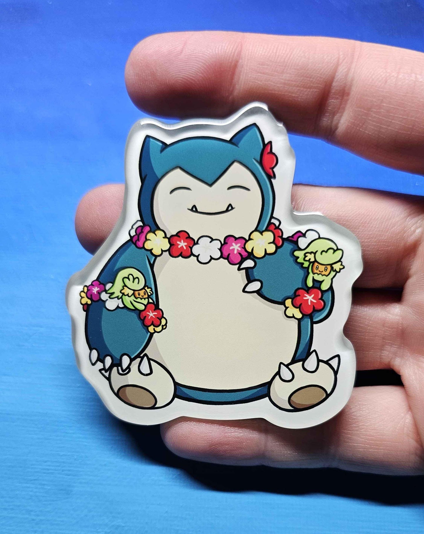 Snorlax + Comfey Magnet