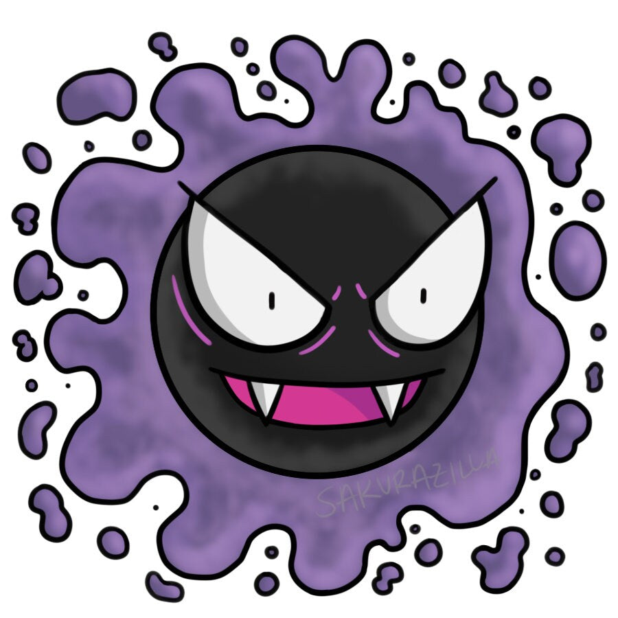Double-Sided Gastly Charm
