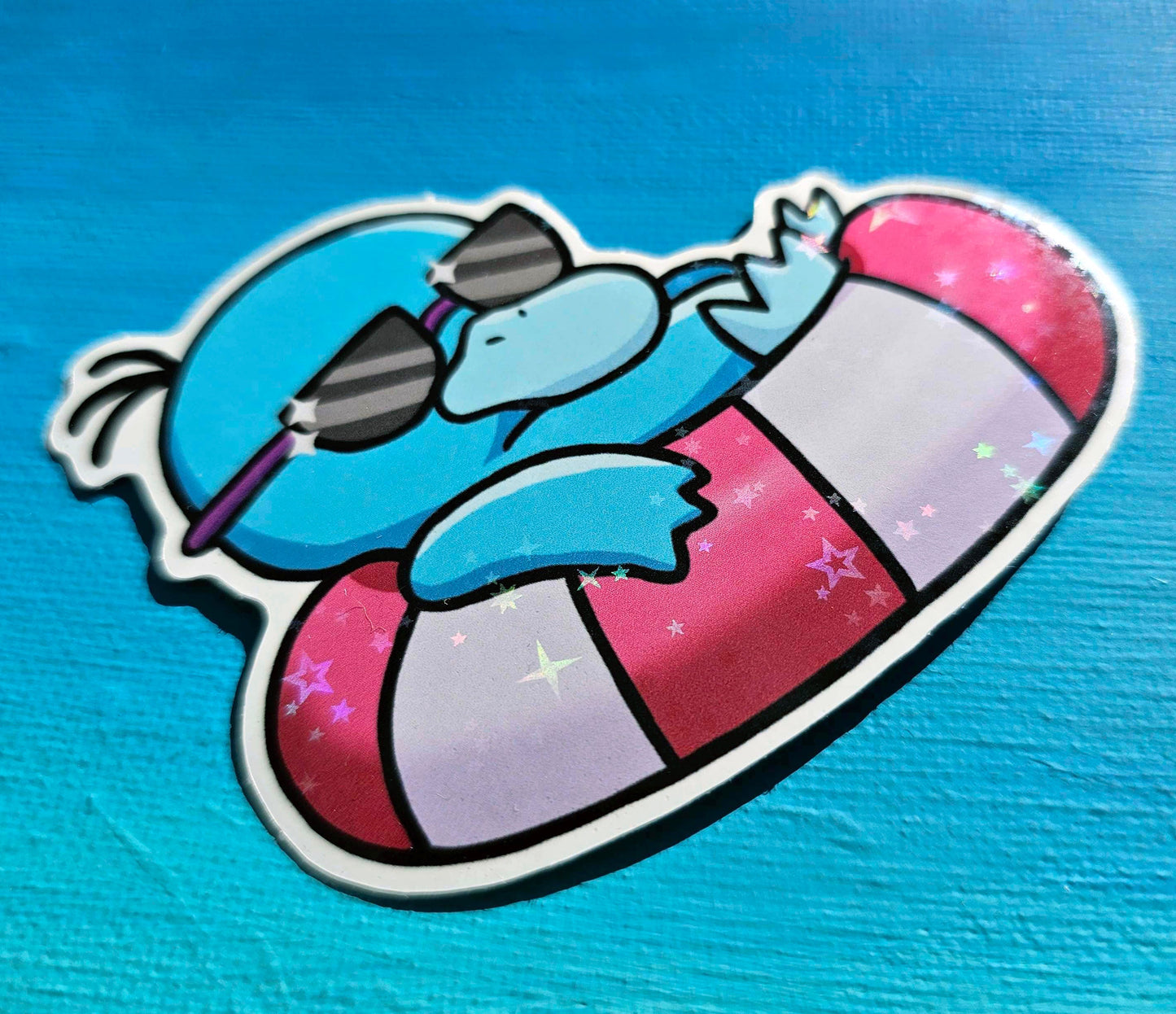 Shiny Psyduck Floatie Sticker