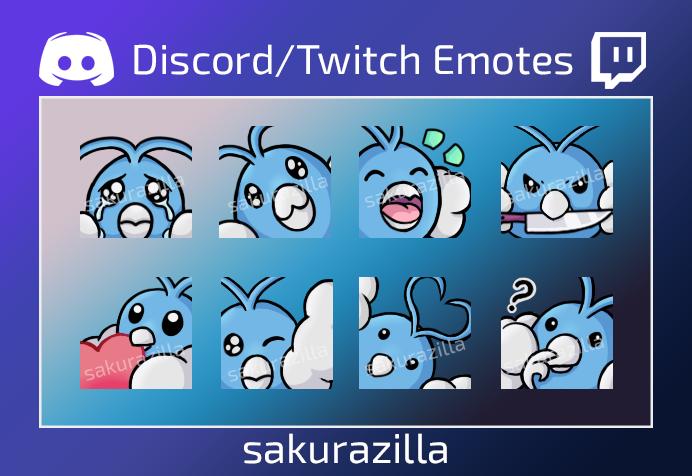 Swablu Emote Set (Twitch/Discord)