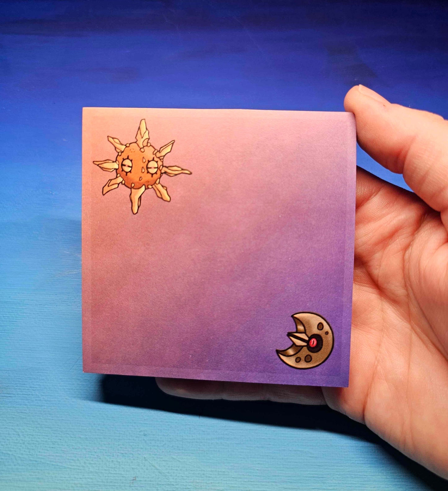 Solrock + Lunatone Sticky Notes
