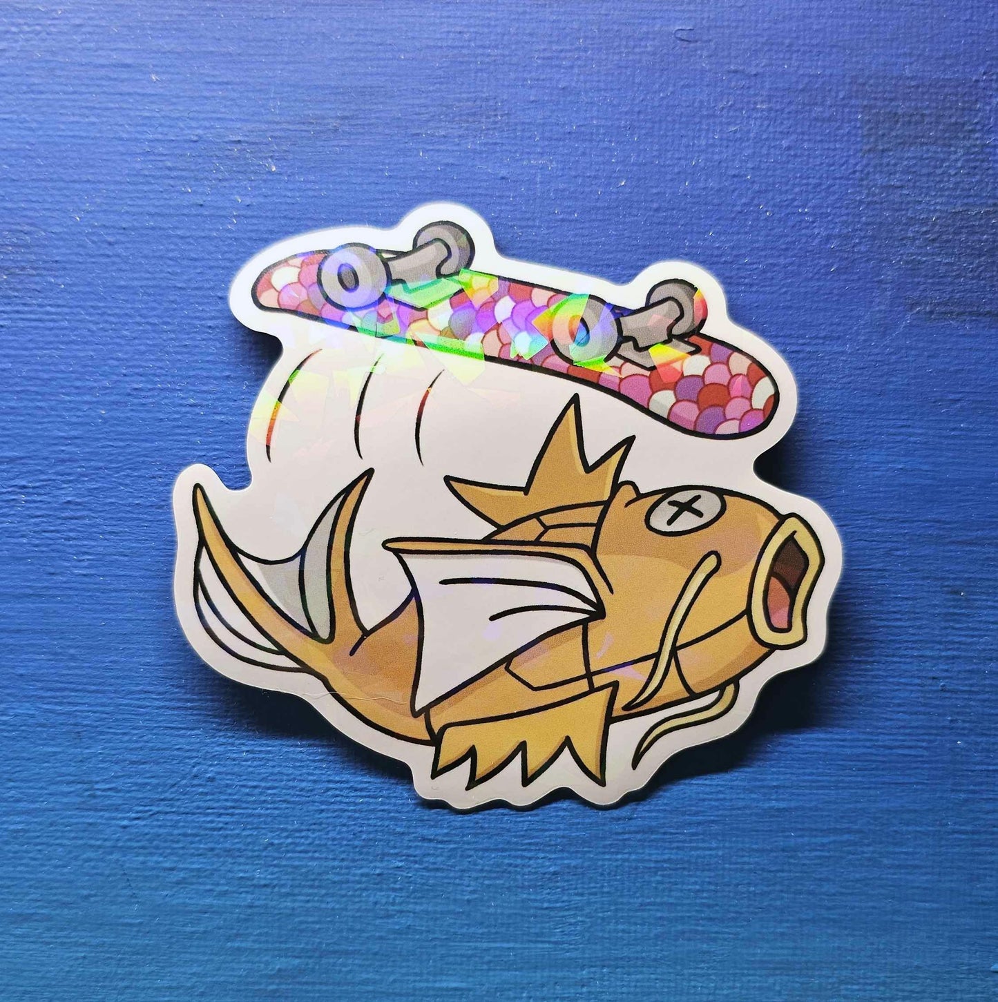 Shiny Magikarp Skateboard Sticker