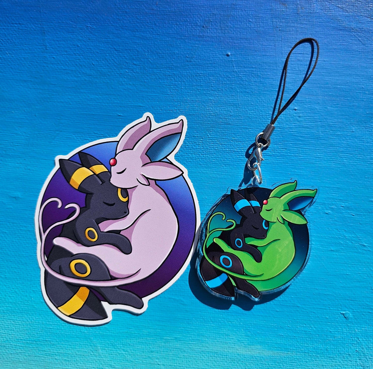 Cuddling Espeon/Umbreon Sticker