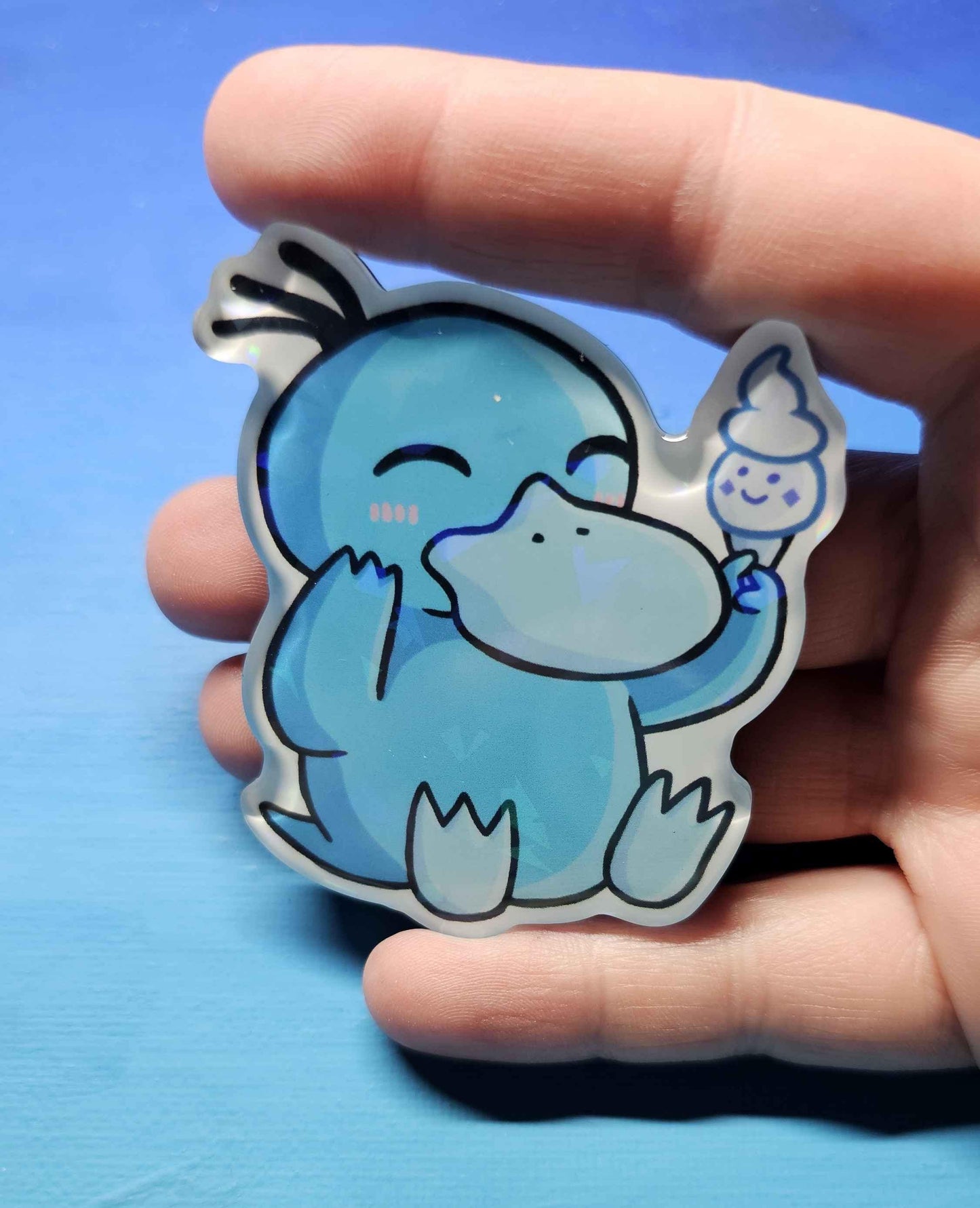 Shiny Psyduck Ice Cream Magnet