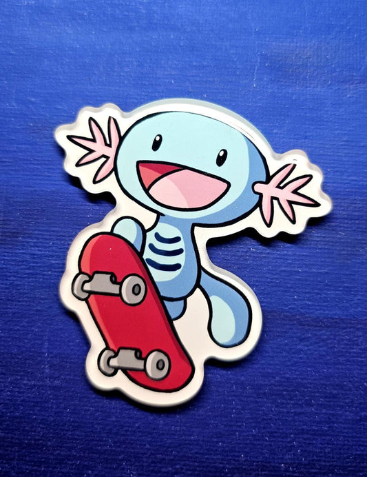 Wooper Skateboarder Magnet