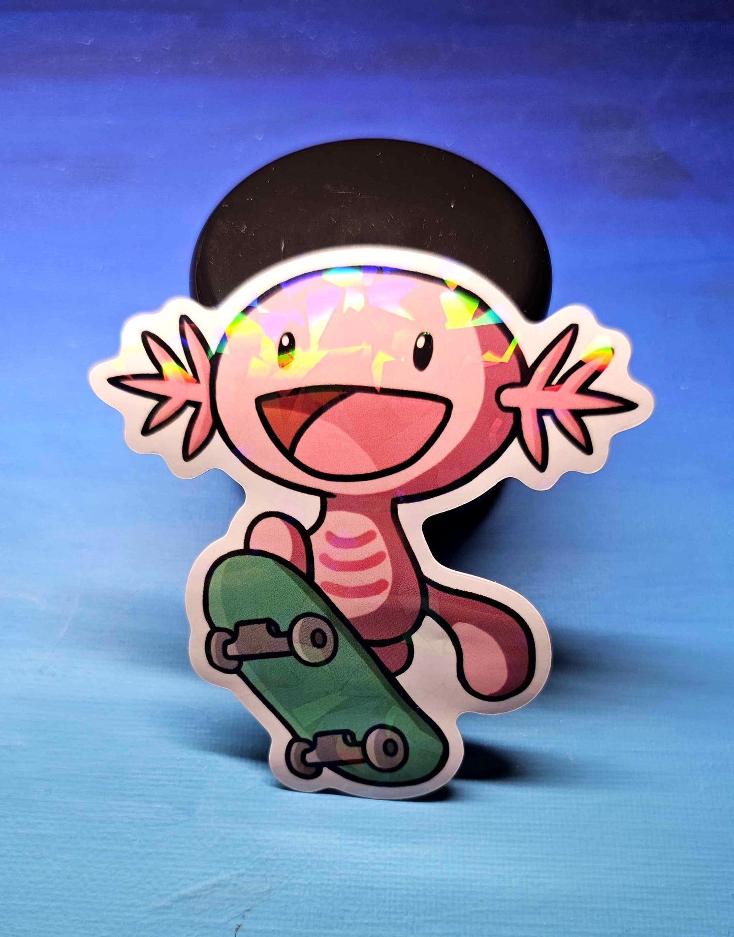 Shiny Wooper Skateboard Sticker