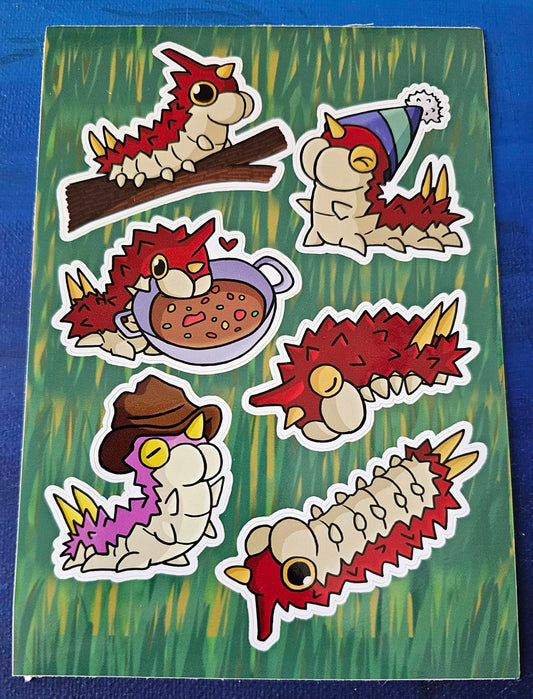 A6 Day in the Life of Wurmple Sheet
