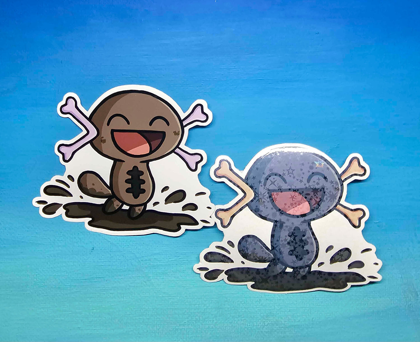 Paldean Wooper Splashing in Mud Sticker