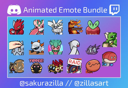 Animated Emotes Bundle 1 (Bug Type!)