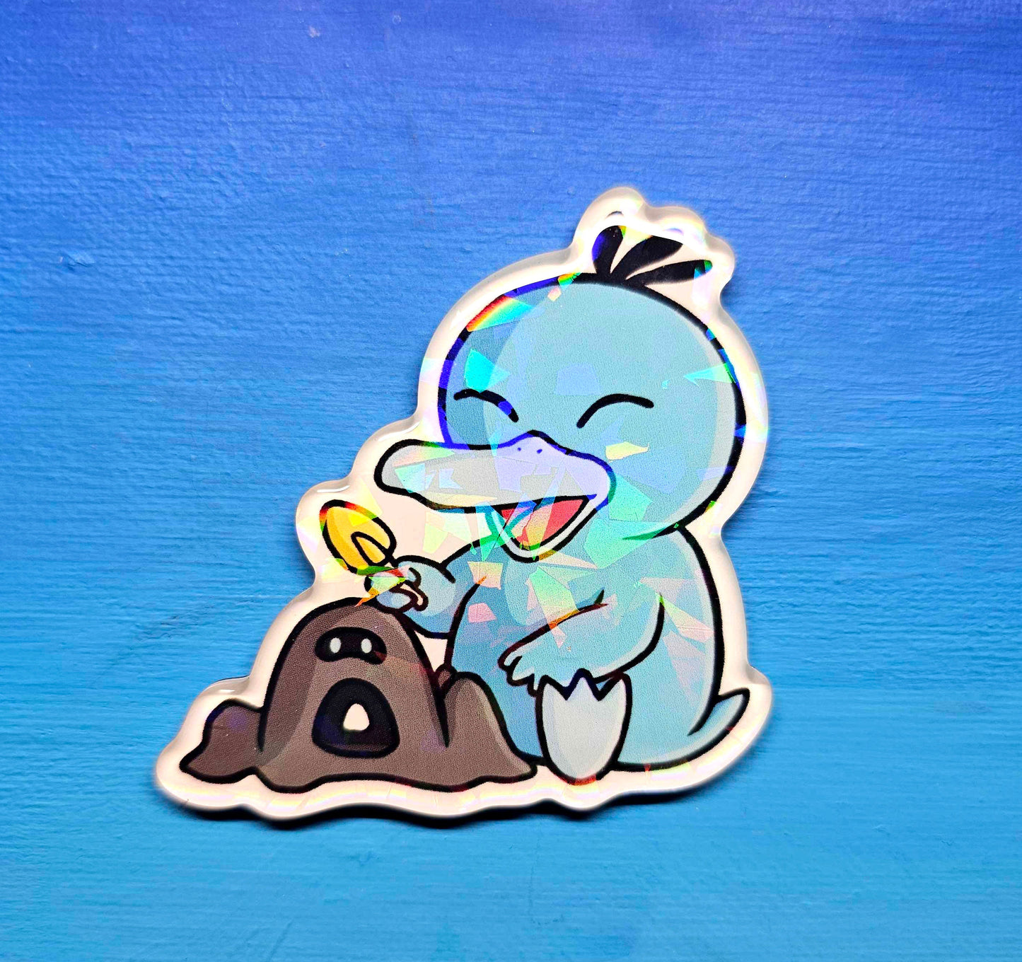 Shiny Psyduck w/ Sandygast Magnet