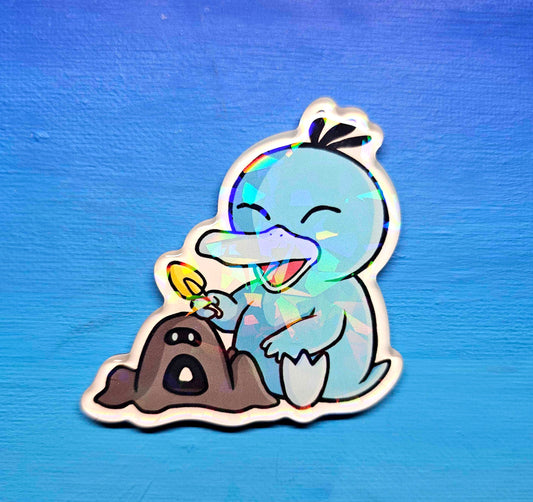Shiny Psyduck w/ Sandygast Magnet