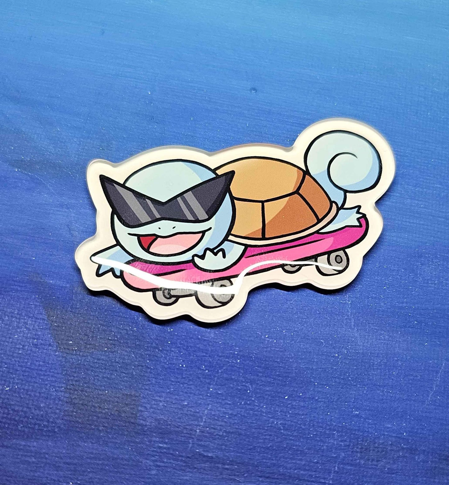 Squirtle Skateboard Magnet
