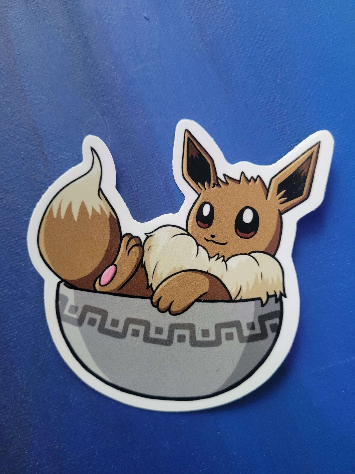 Eevee in a Bowl Sticker