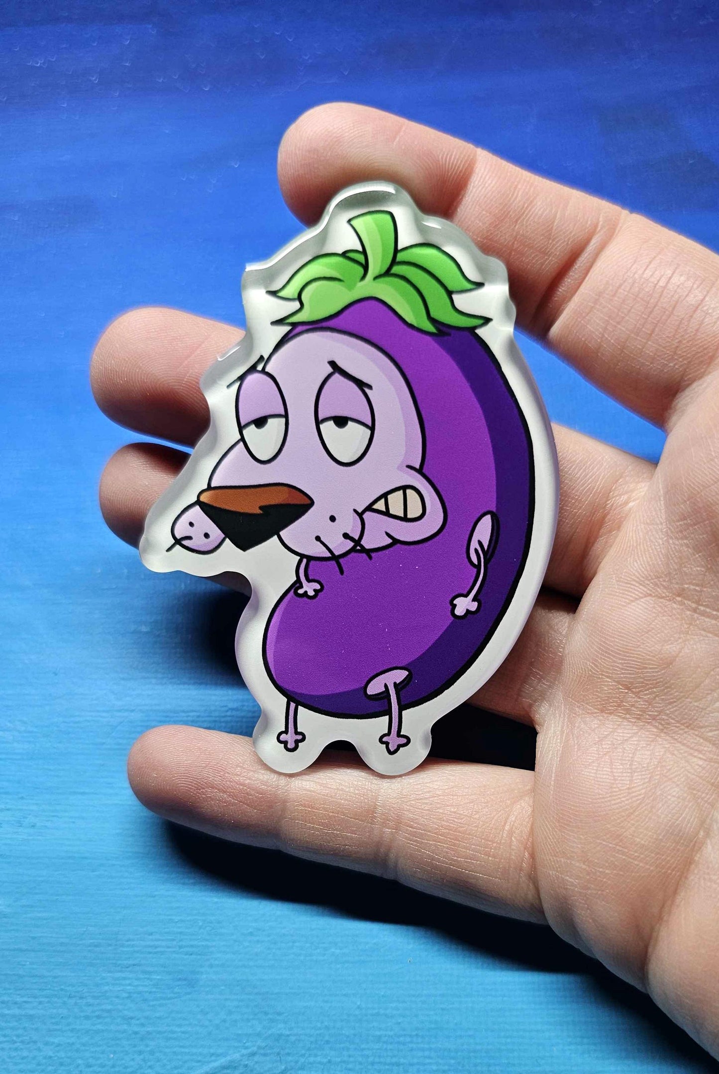 Courage the Eggplant Magnet