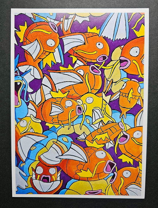 5x7 Giclee Print - Menagerie of Magikarps