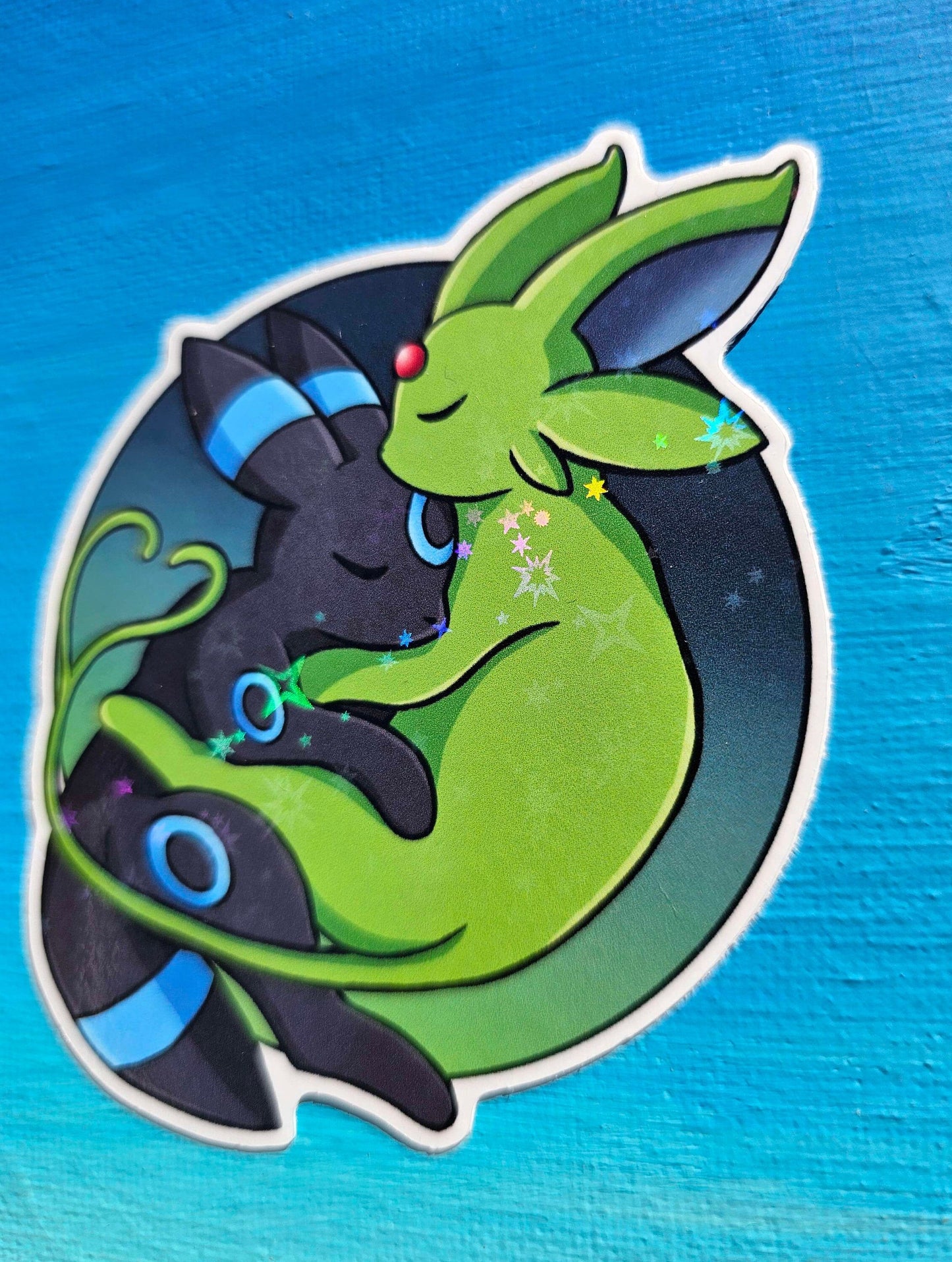 Shiny Cuddling Espeon/Umbreon Sticker