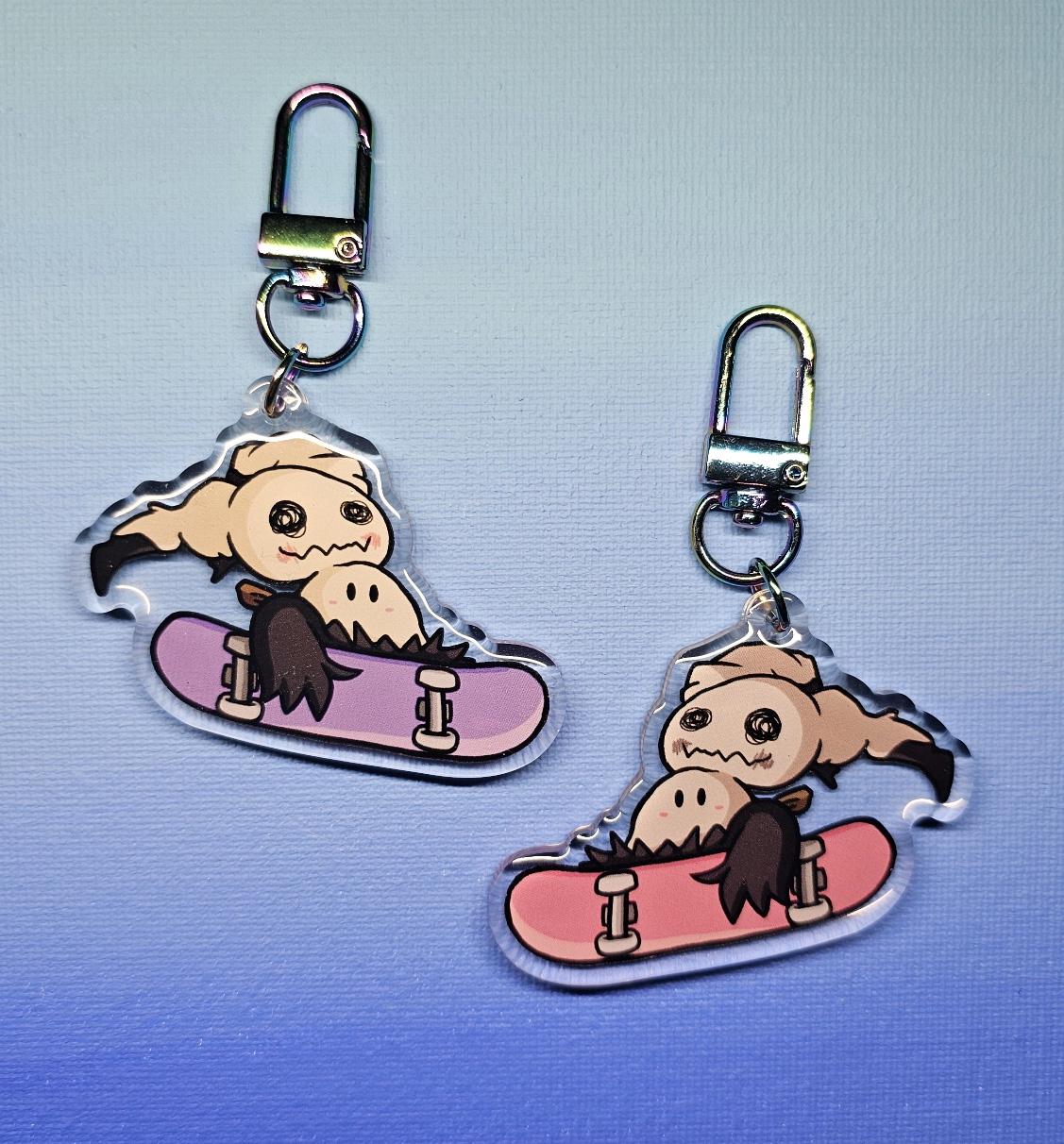 Double-Sided Mimikyu Skater Charm